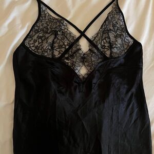 Victoria's Secret Black Lace Slip